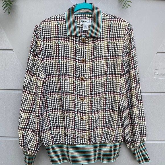 Gibi Roma VTG Women's Pure wool Lightweight Jacket Windbreaker Sz 16US /50 EU - Picture 1 of 6